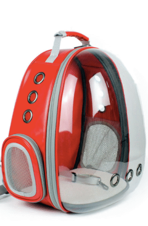 Morral transparente Impermeable rojo