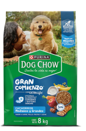 DOG CHOW CACHORROS MEDIANOS Y GRANDES 8KG